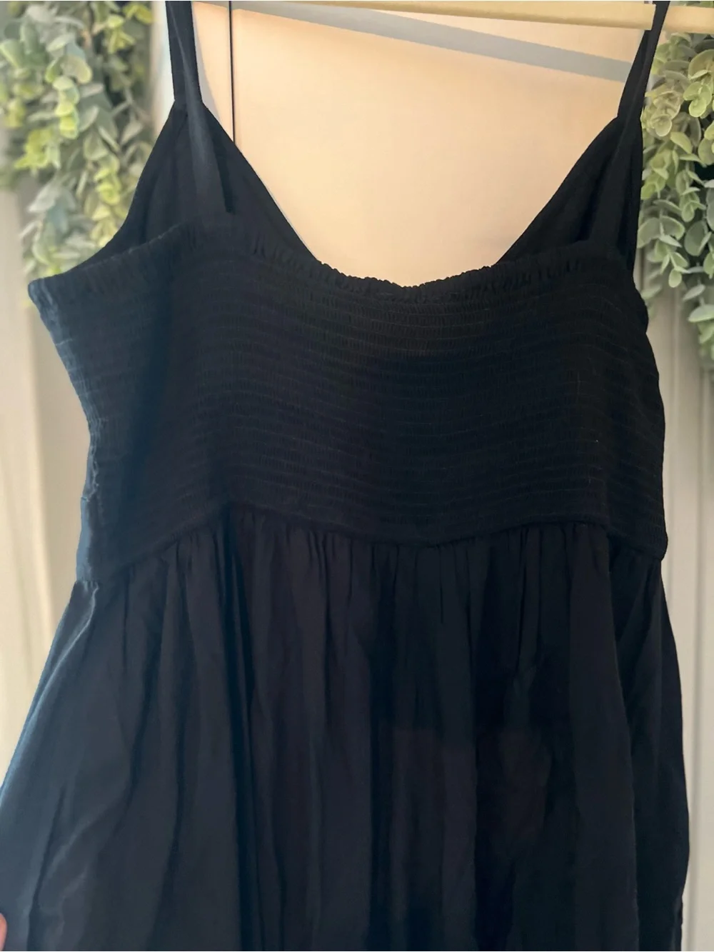 NWT Classic Black Maxi Dress with Spaghetti Straps